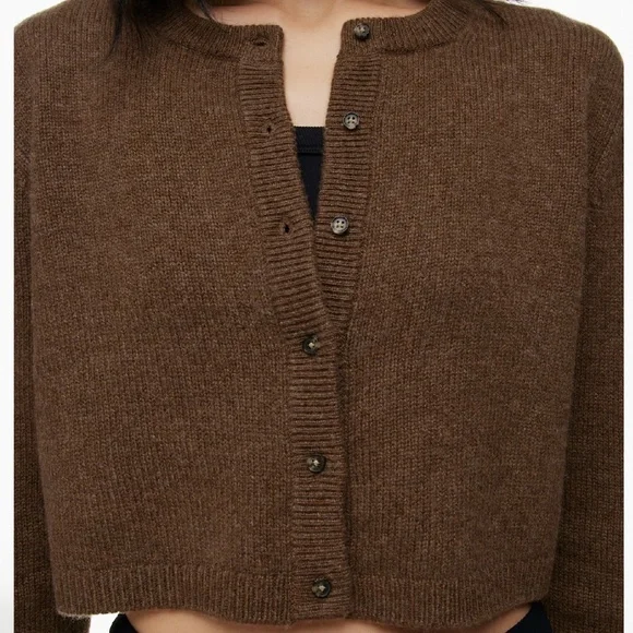 Aritzia Wilfred Luxe Cashmere Sicily Cardigan Size 2XS - Picture 5 of 12